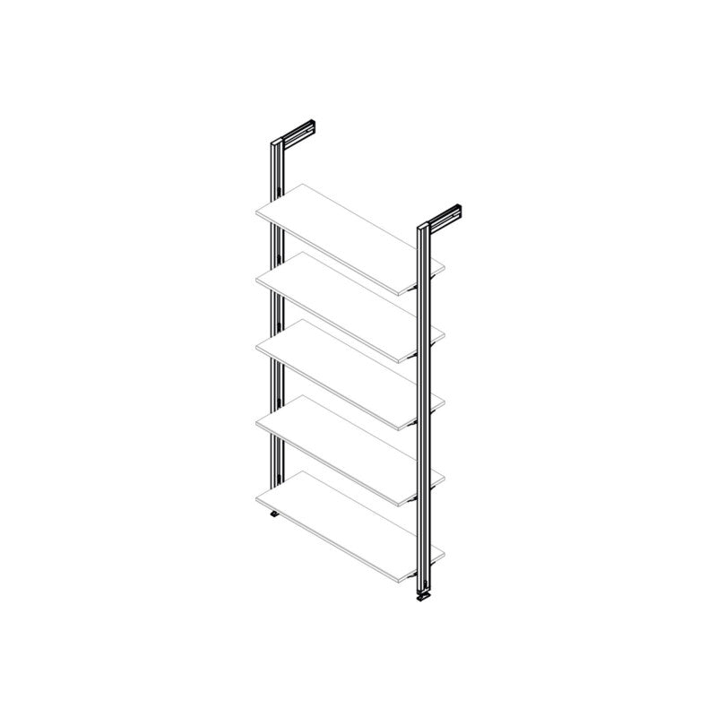 Jeu De Supports Zero En Zamak Noir Texturé 7021354 Emuca