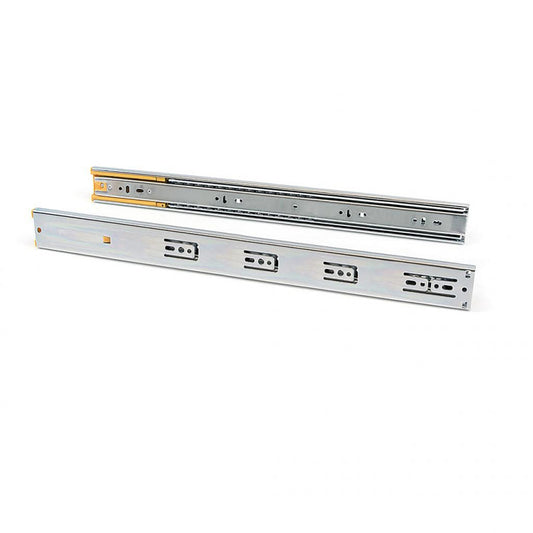  Kit 5 Paires Coulisses Tiroirs Billes 45x600mm Sortie Totale Fermeture