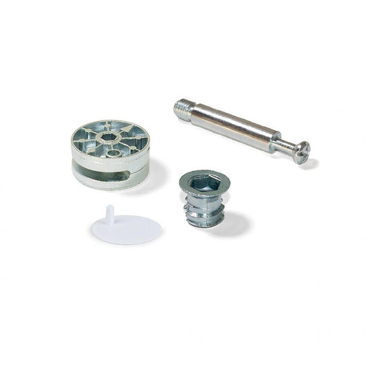  Emuca - Kit D'excentriques Avec écrous M8 Et Goujons D35mm Blanc - 4020615