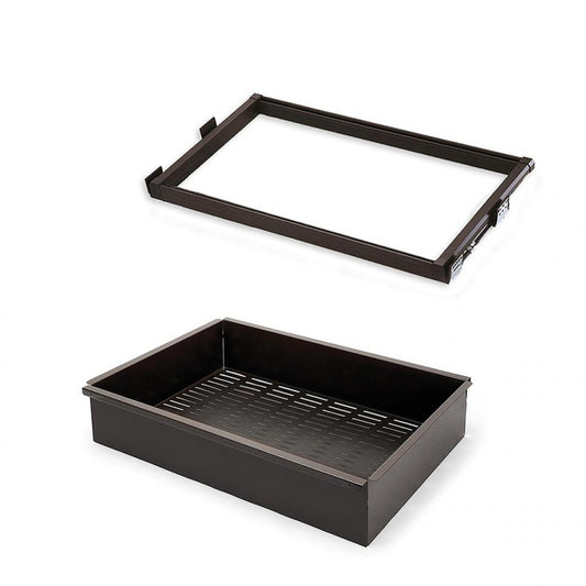  Emuca - Kit De Coulisses Et Panier Métallique Module 600mm Finition Moka - 7087913