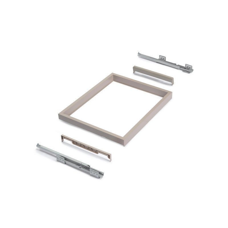  Kit De Panier à Fils Emuca Avec Glissières 800mm Gris Pierre