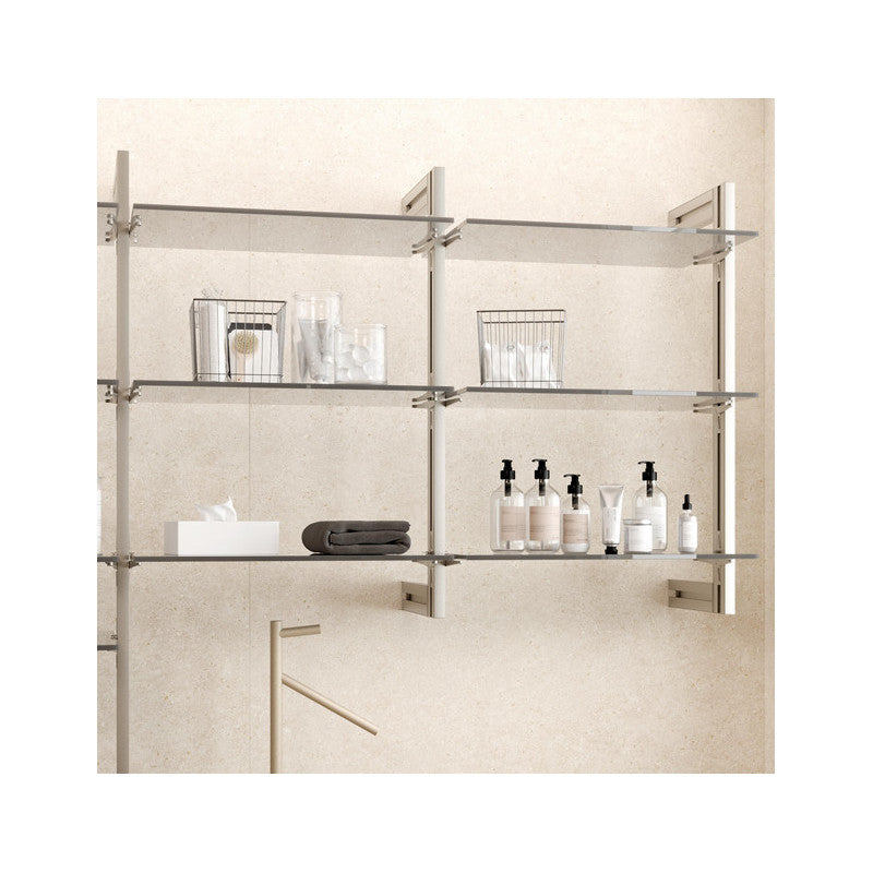  Kit De Structure Modulaire Emuca Zero à Monter Au Mur Gris Pierre