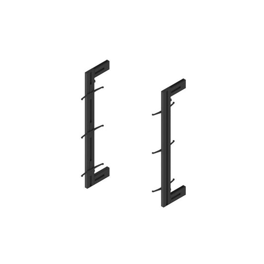  Kit De Structure Modulaire Emuca Zero à Monter Au Mur Noir Texturé