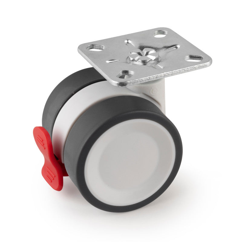  Emuca - Kit Roulettes Bowl 2 D50mm Charge 60kg Avec Vis De Fixation - 2041320