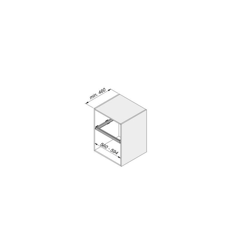  Kit Tiroir D'organisation Emuca Avec Glissières 600mm Gris Pierre