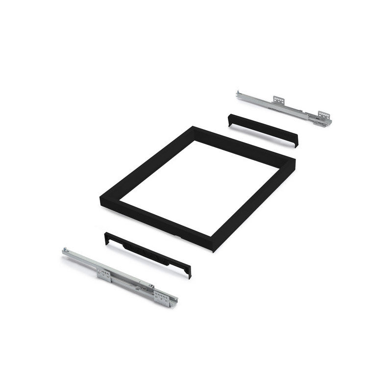  Kit Tiroir D'organisation Emuca Avec Glissières 600mm Noir Texturé