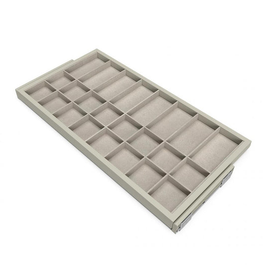  Kit Tiroir D'organisation Emuca Module 900mm Gris Pierre