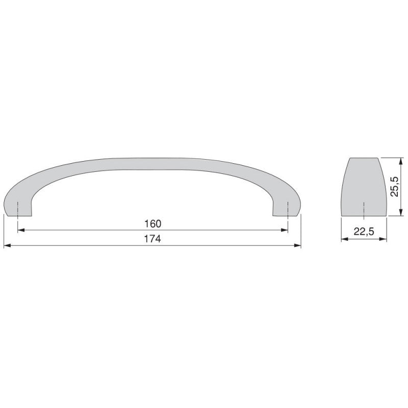  Lot De 20 Poignées De Meuble Kyoto Couleur Titane Entraxe 160 Mm