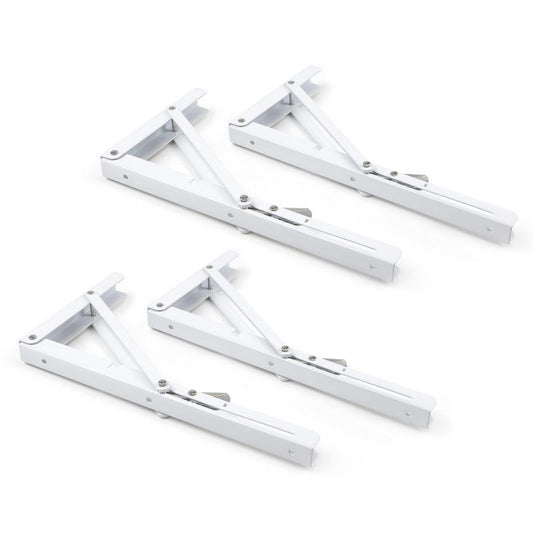  Emuca - Lot De Supports D'étagères Pliables 200mm Acier Blanc - 4014012