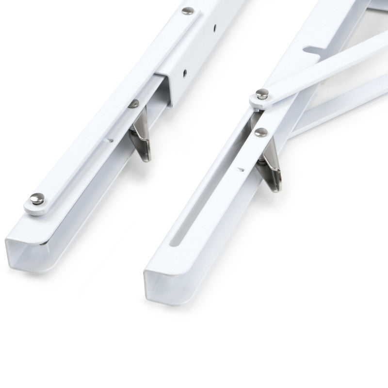  Emuca - Lot De Supports D'étagères Pliables 200mm Acier Blanc - 4014012