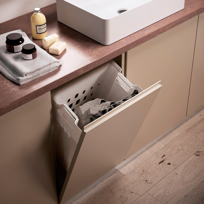  Panier à Linge Emuca Laundry Pour Module 450mm Plastique Blanc