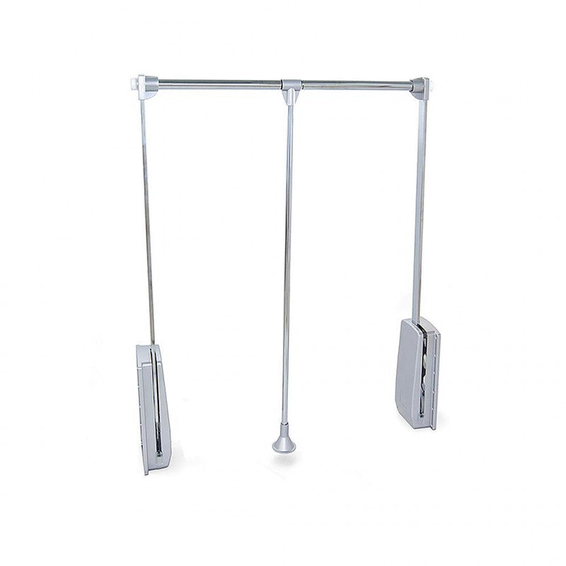  Penderie Rabattable 450-600mm Pour Armoire 12kg Acier Chromé Emuca