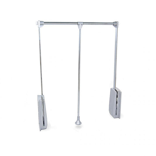  Penderie Rabattable 450-600mm Pour Armoire 12kg Acier Chromé Emuca
