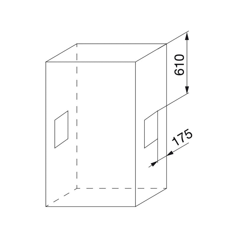  Penderie Rabattable 450-600mm Pour Armoire 12kg Acier Chromé Emuca