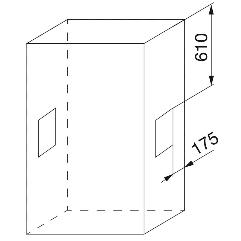  Penderie Rabattable 450-600mm Pour Armoire 12kg Acier Moka Emuca