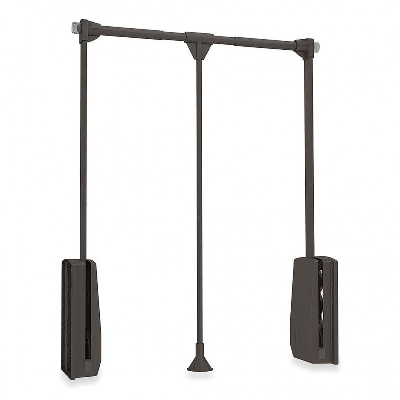  Penderie Rabattable 830-1150mm Pour Armoire 12kg Acier Moka Emuca