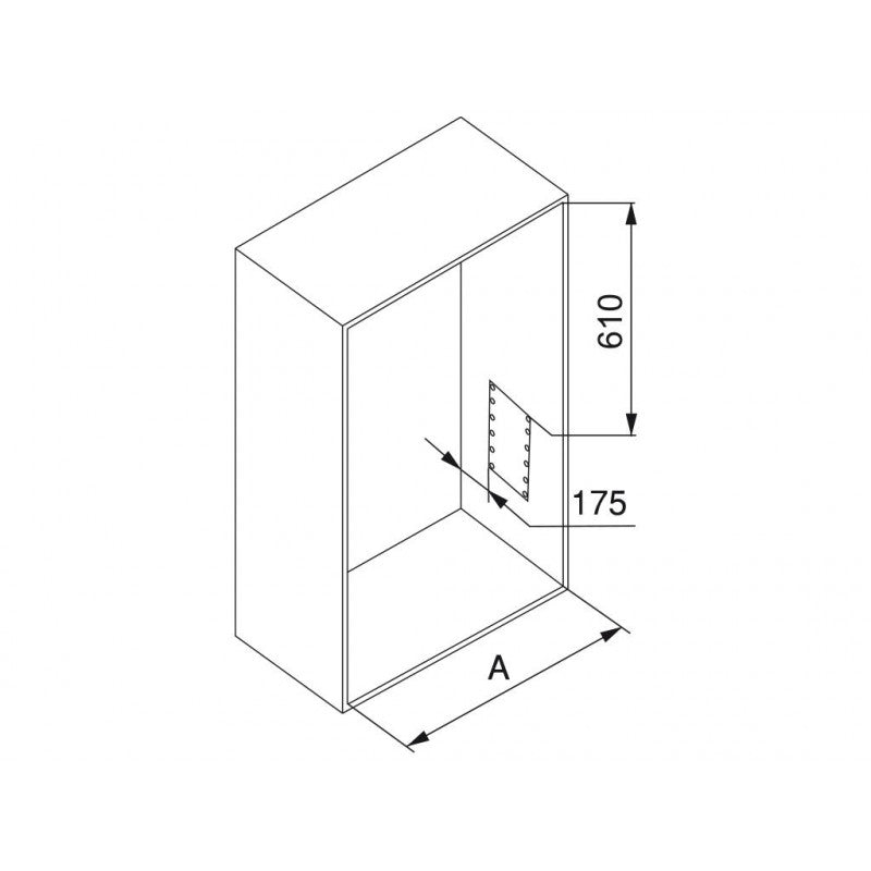  Penderie Rabattable 830-1150mm Pour Armoire 12kg Acier Moka Emuca