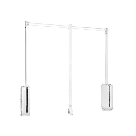  Penderie Rabattable Pour Armoire Réglable 830-1150 Mm Jusqu'à 12 Kg Ac