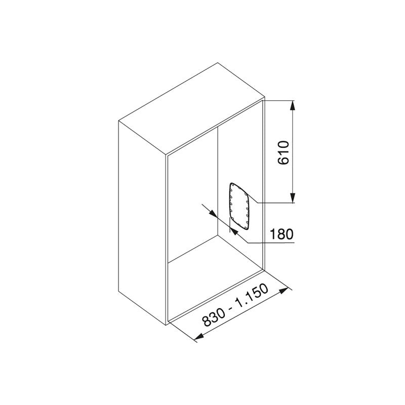  Penderie Rabattable Pour Armoire Réglable 830-1150 Mm Jusqu'à 12 Kg Ac