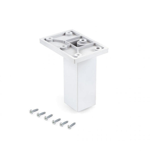  Emuca - Pied Pour Meubles Smartfeet 1 Central 100-110mm Plastique Blanc - 2023512