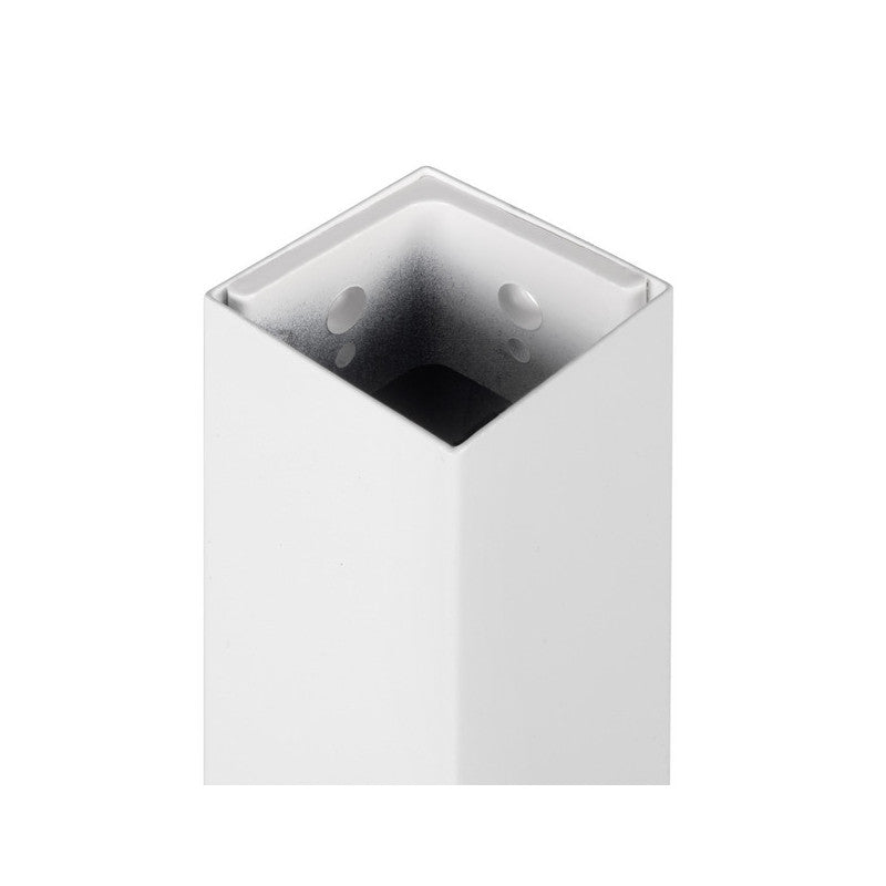  Pieds Carrés Et Cadre De Table Emuca 1150x750mm Acier Peint En Blanc