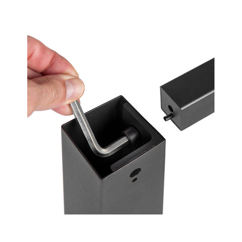  Pieds Carrés Et Cadre De Table Emuca 1150x750mm Acier Peint En Noir
