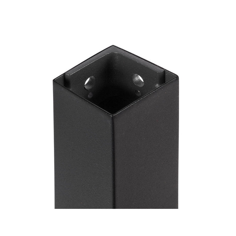  Pieds Carrés Et Cadre De Table Emuca 1150x750mm Acier Peint En Noir