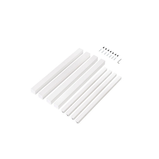  Pieds Carrés Et Cadre De Table Emuca 750x750mm Acier Peint En Blanc
