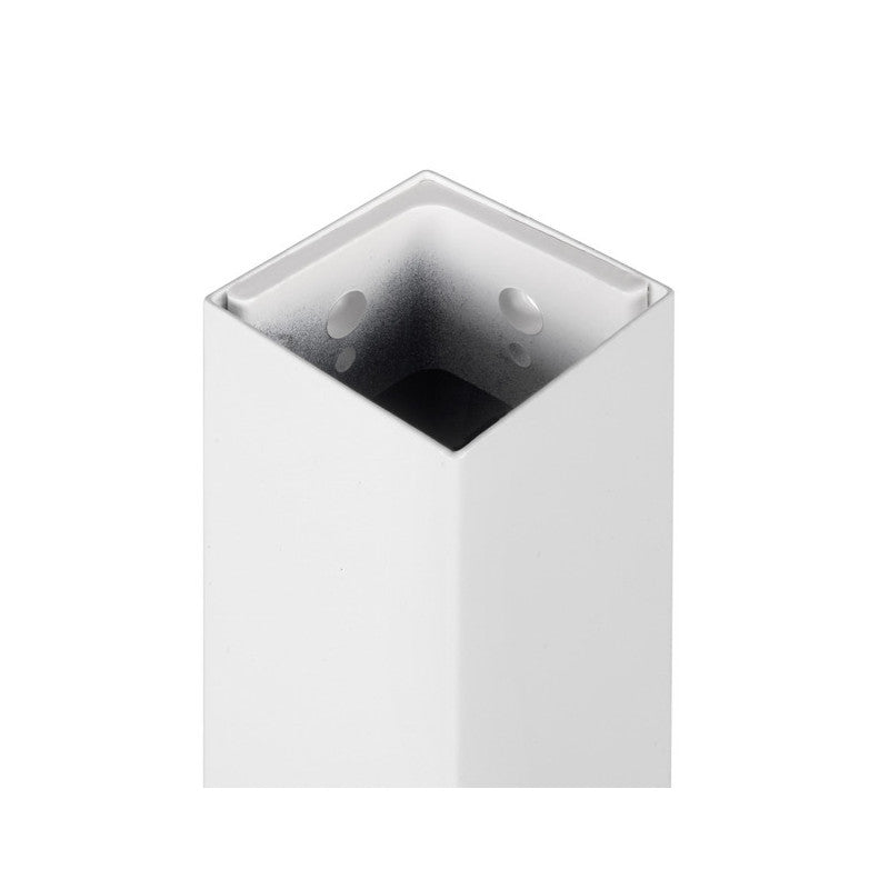  Pieds Carrés Et Cadre De Table Emuca 750x750mm Acier Peint En Blanc
