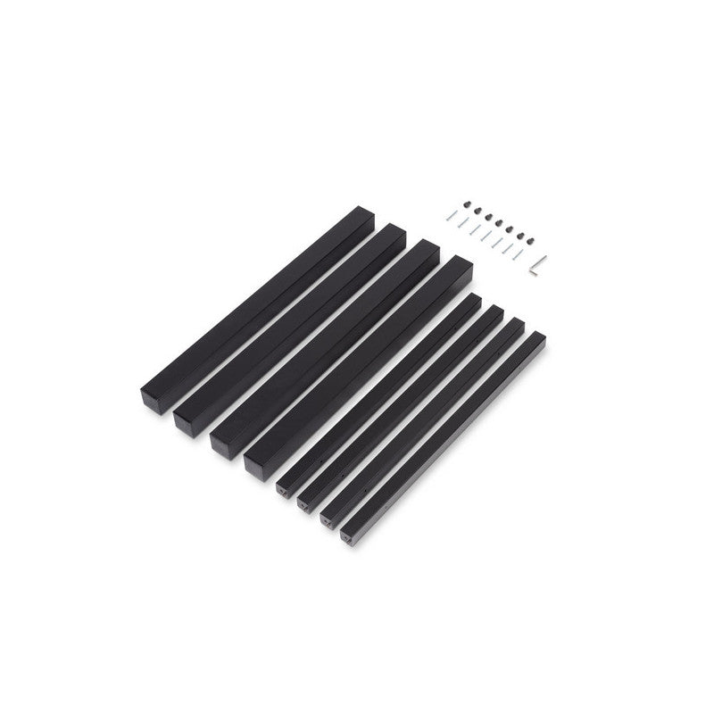  Pieds Carrés Et Cadre De Table Emuca 750x750mm Acier Peint En Noir
