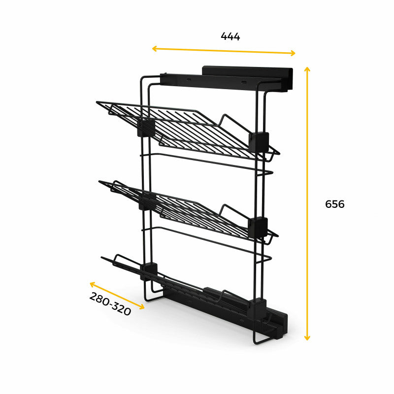  Porte-chaussures Latéral Emuca Pour Placards Et Dressing Hack Gauche