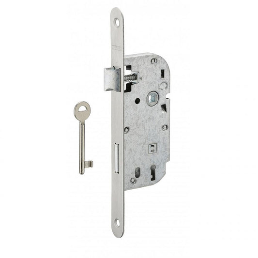  Serrure à Encastrer Axe 40 Mm PDT ½ Tour BR 1 Clé Têtière Inox Sans Gâ