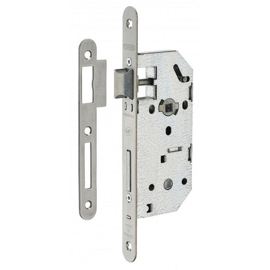  Serrure à Encastrer MONOMAX NF Axe 40 à Condamnation V/BR Têtière Inox