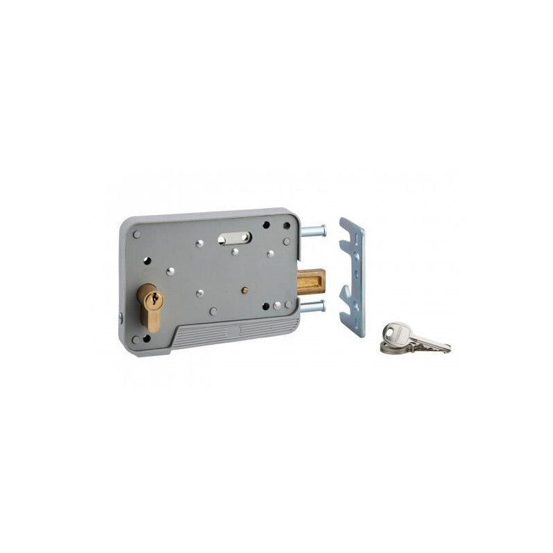  Serrure De Sûreté Cylindré 30x10 3 Clés Réversibles Pour Porte Bois Ou