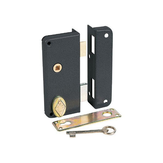  Serrure En Applique à Fouillot Extra-plate 446 Axe 40 Mm Droite