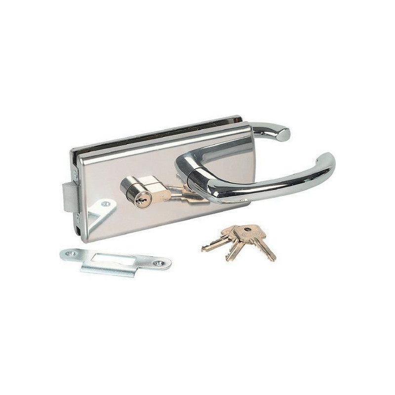  Serrure Lagune 4300 Chromé Brillant Clé Réversible