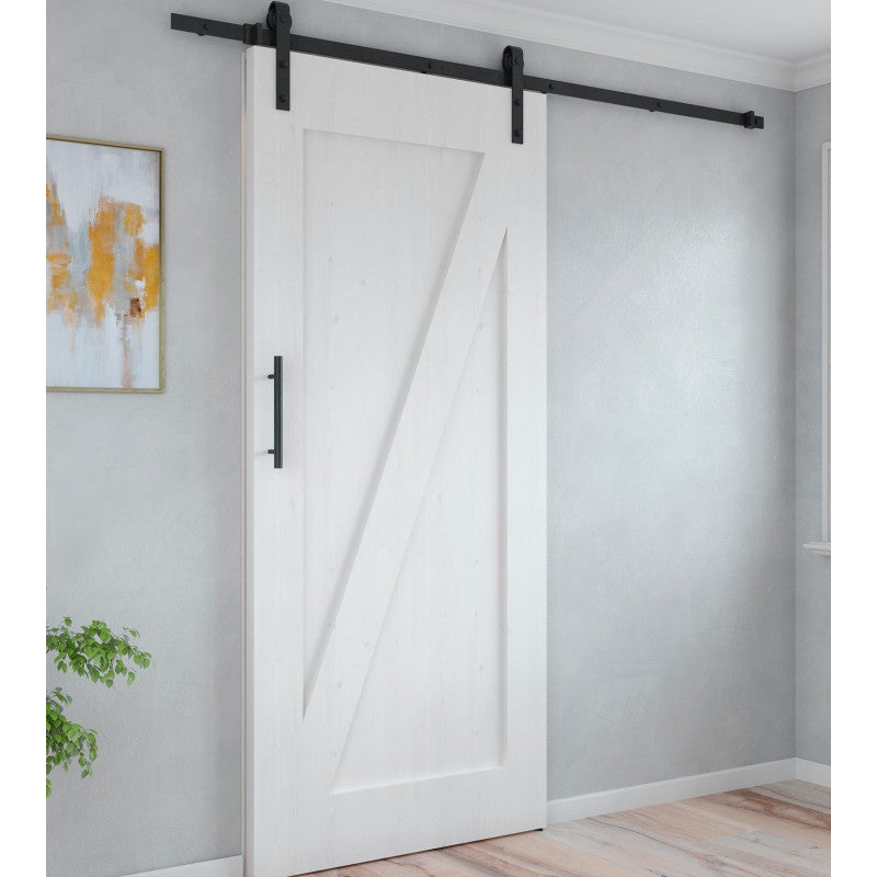  Système Barn De Porte Coulissante 6116514 Noir
