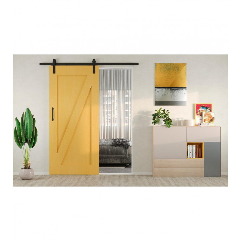  Système Barn De Porte Coulissante 6116514 Noir