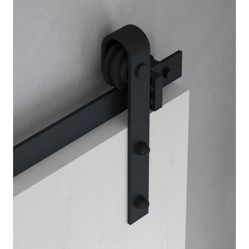  Système Barn De Porte Coulissante 6116514 Noir