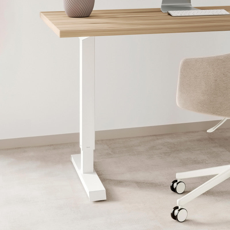  Emuca - Table Motorisée à Hauteur Réglable 660-1170mm Charge Maxi 55kg Finition Blanc - 2009112