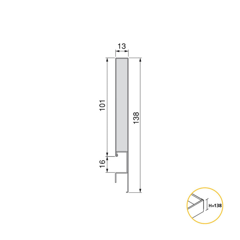  Emuca - Tiroir Extérieur Concept 138x500mm Charge 50kg Acier Blanc - 3115812