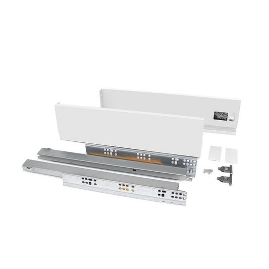  Emuca - Tiroir Extérieur Vertex 300x93mm Charge 40kg Acier Blanc - 3170212