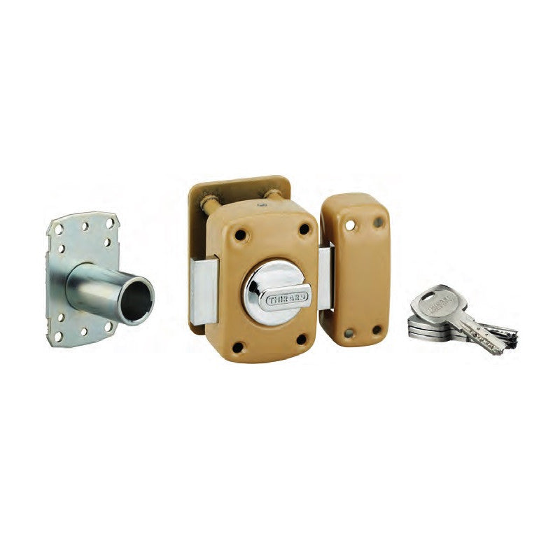  Verrou De Haute Sûreté TRANSIT 2 à Bouton Et Cylindre 45 Mm 8 Goupille