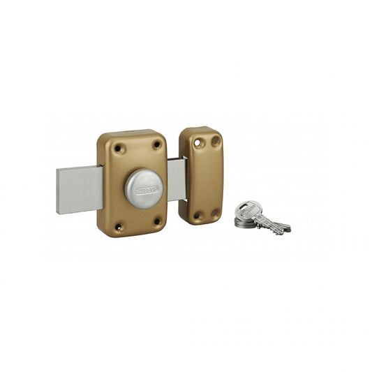  Verrou De Porte Garage CAPITAL à Bton Et Cyl 30 Mm Pêne 160 Mm 3 Clés